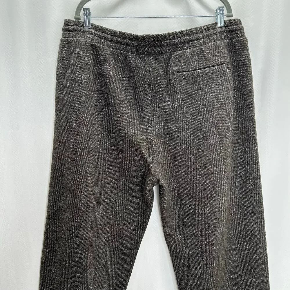 Banana Republic brown herringbone pants XL pull on Fall ‘25 comfort